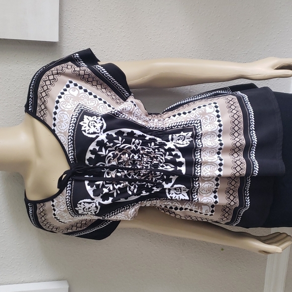 CLAUDIA RICHAR Bohemian Blouse Size S-M - Picture 2 of 5